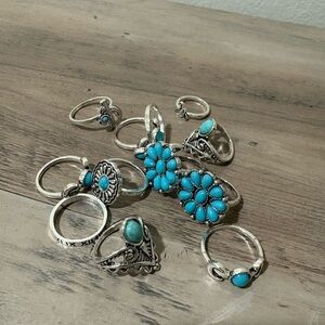 Vintage  Rings of different‎ sizes.Set of 12